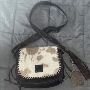STS cowhide crossbody